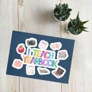 I Teach Yearbook | Watercolor Sticker Set