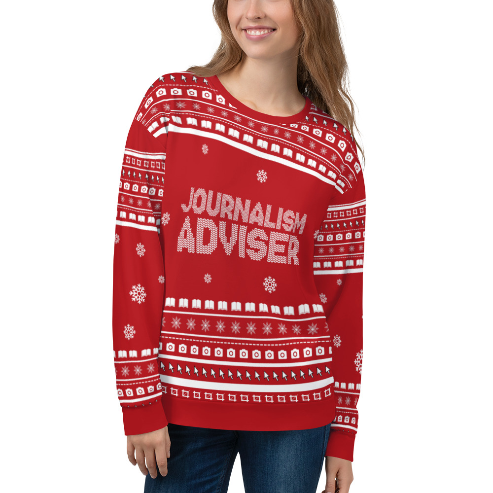 "Ugly Sweater" Crewneck - Journalism Adviser