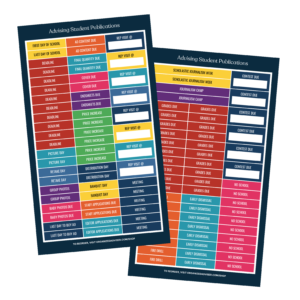 Advising Student Publications (2 sheets) | Planner Sticker Set