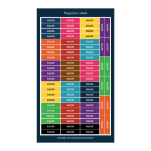 Class Labels - Magazine | Planner Sticker Set