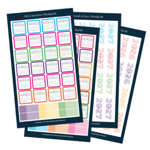 Weekly Kit (4 sheets) | Planner Sticker Set