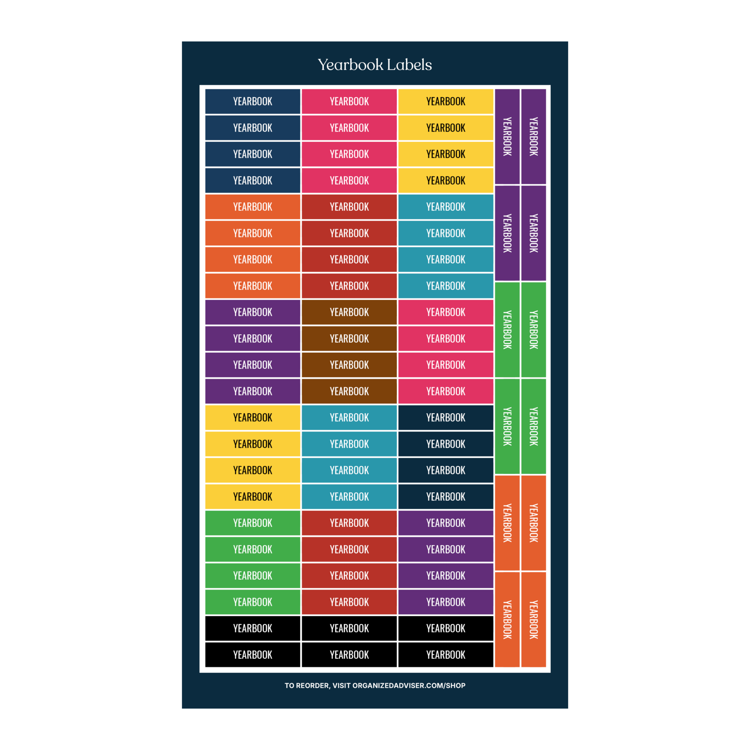 Class Labels - Yearbook | Planner Sticker Set